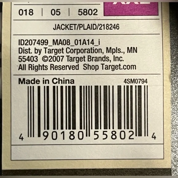 Merona Pastel Plaid Cotton Hooded Anorak Jacket —Women’s XXL (Fits L/XL) *READ* - Picture 12 of 12